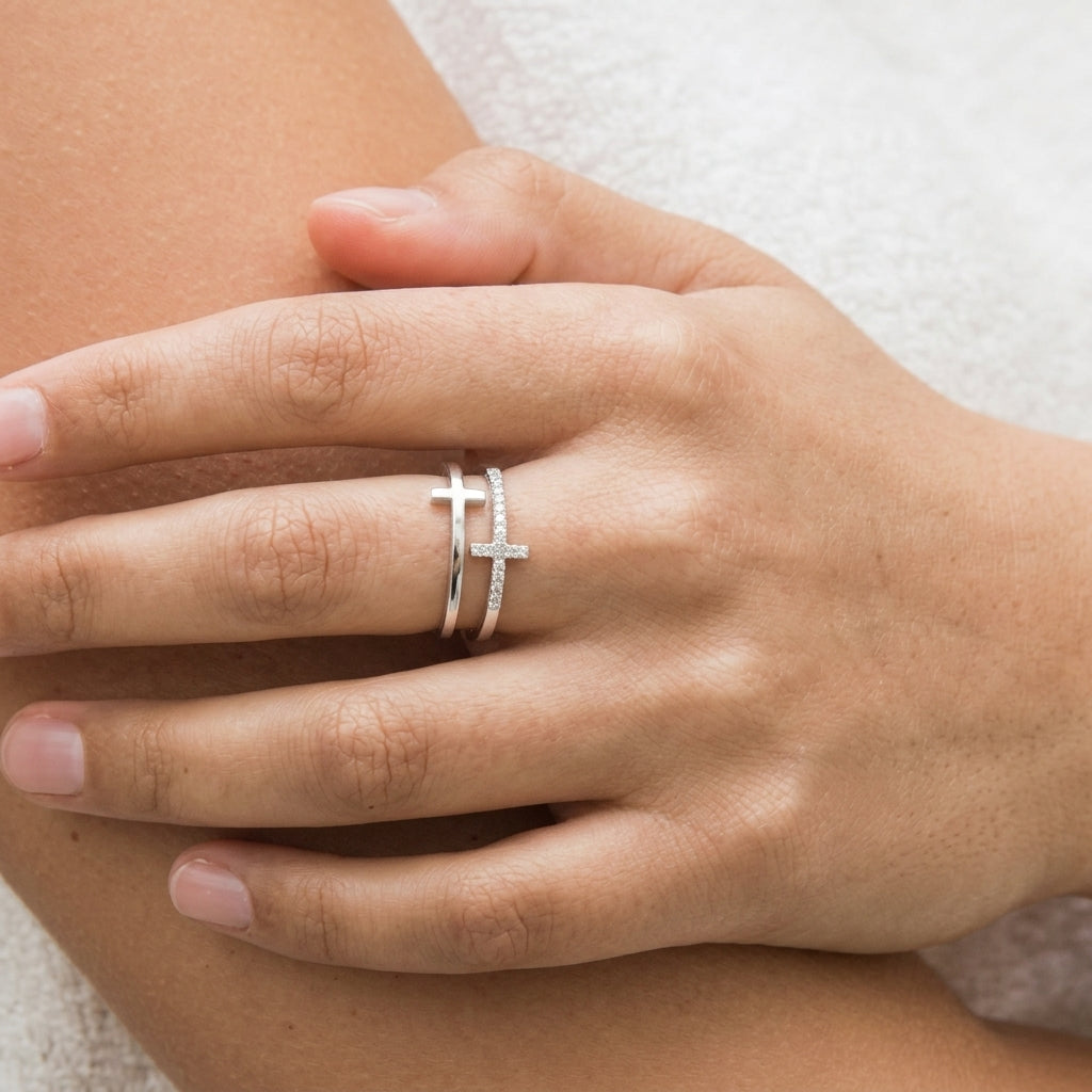 Aurea Cross Adjustable Ring