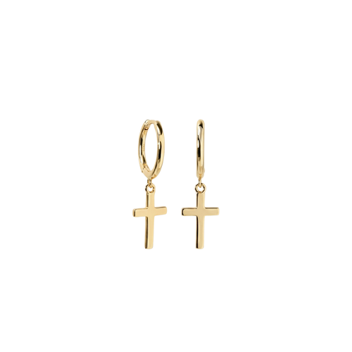 Aurea Cross Hoops