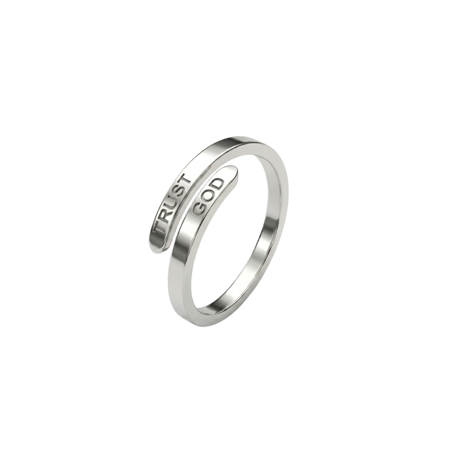 Trust God Adjustable Ring