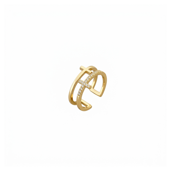 Aurea Cross Adjustable Ring