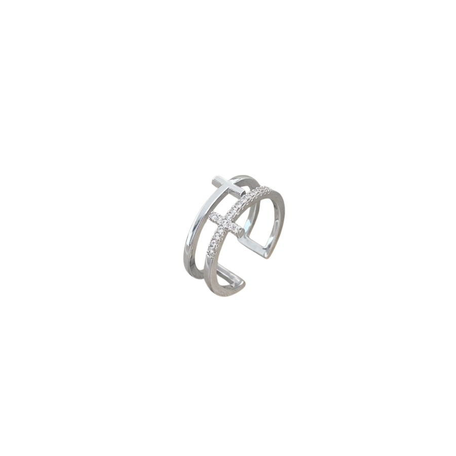 Aurea Cross Adjustable Ring