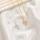 Eternal Cross & Crown Necklace - Set of 3