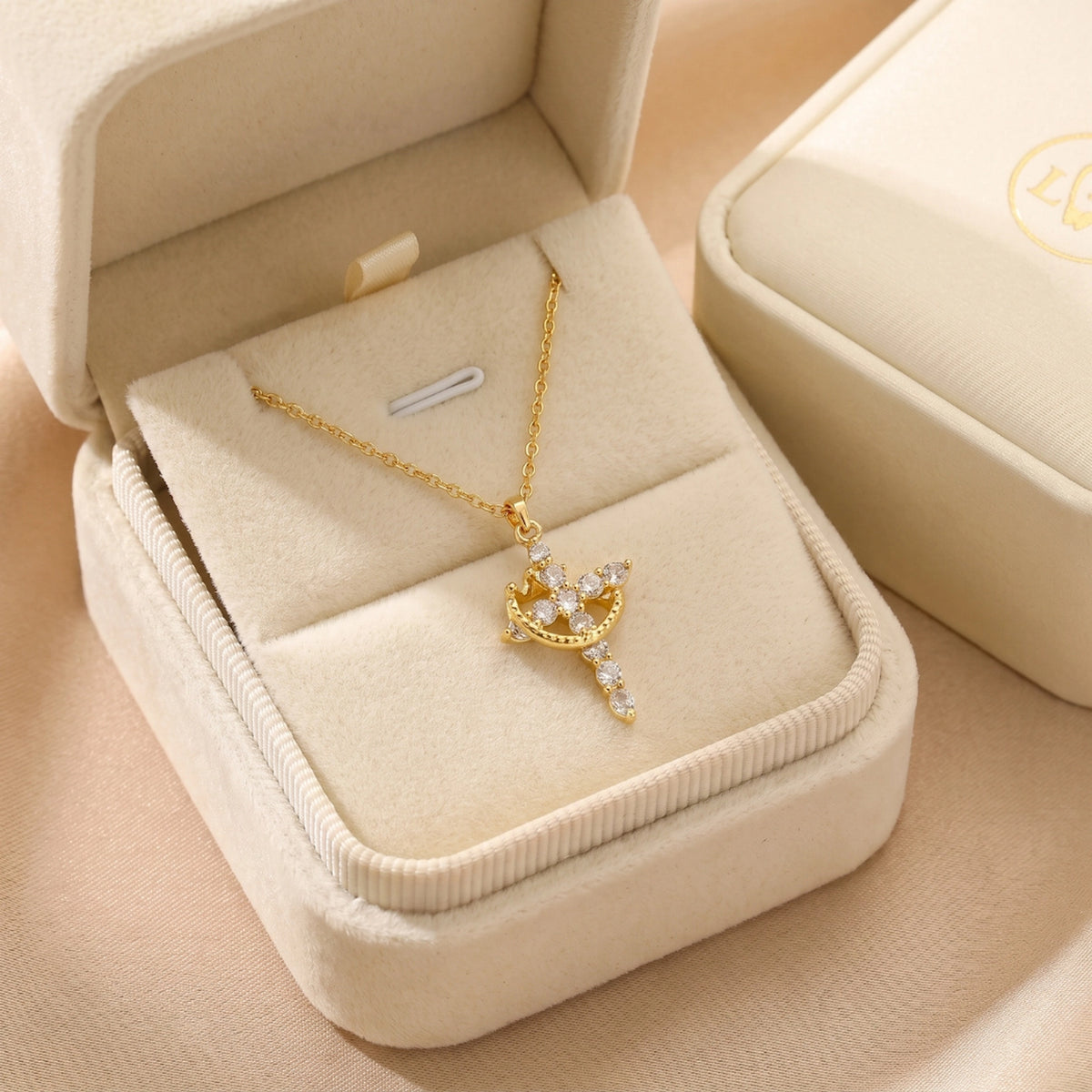 Eternal Cross & Crown Necklace - Set of 3